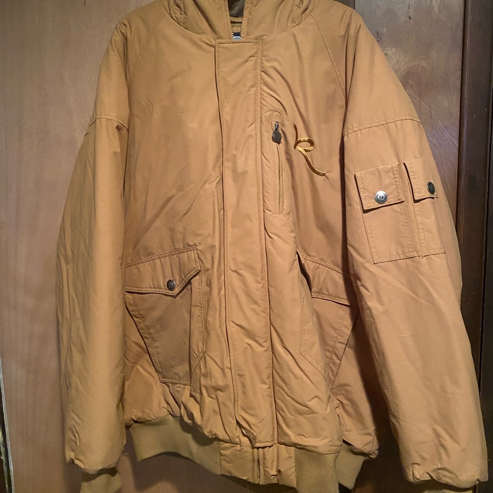 Men's Tan Hooded Jacket
